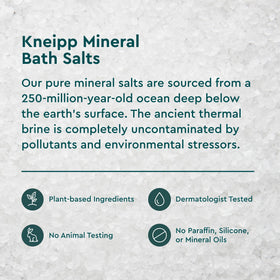 Kneipp jar next to measuring cap showing portion guidance and yield