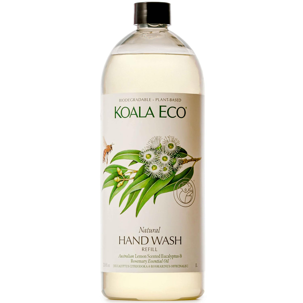 Koala Eco front bottle view showing label and recycled packaging benefits