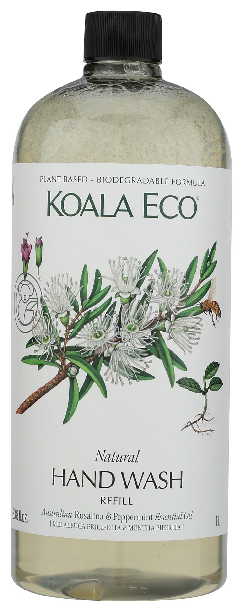 Koala Eco front refill bottle showing label and eco-friendly benefit