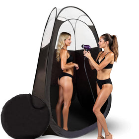 KOBBTAN front open tent showing full workspace and professional benefit