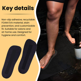 KOBBTAN pad shown next to a foot to show scale and coverage