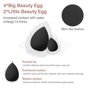 Koccido brush applying foundation on skin illustrating even coverage and natural finish