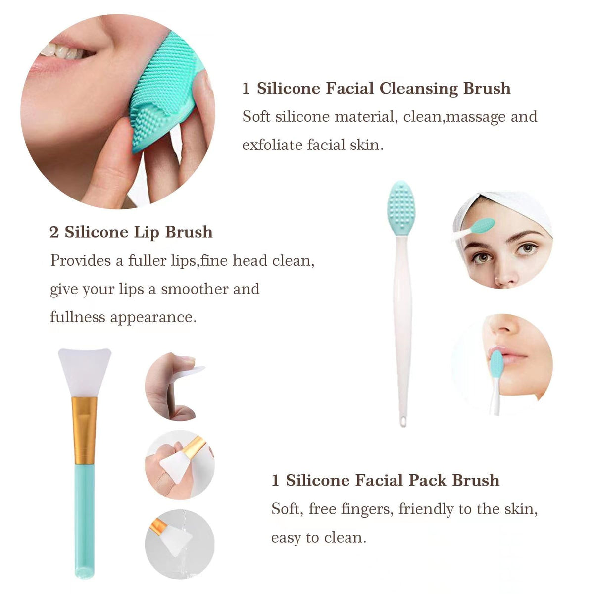 Koccido cleaning egg and silicone facial brush for quick hygiene upkeep