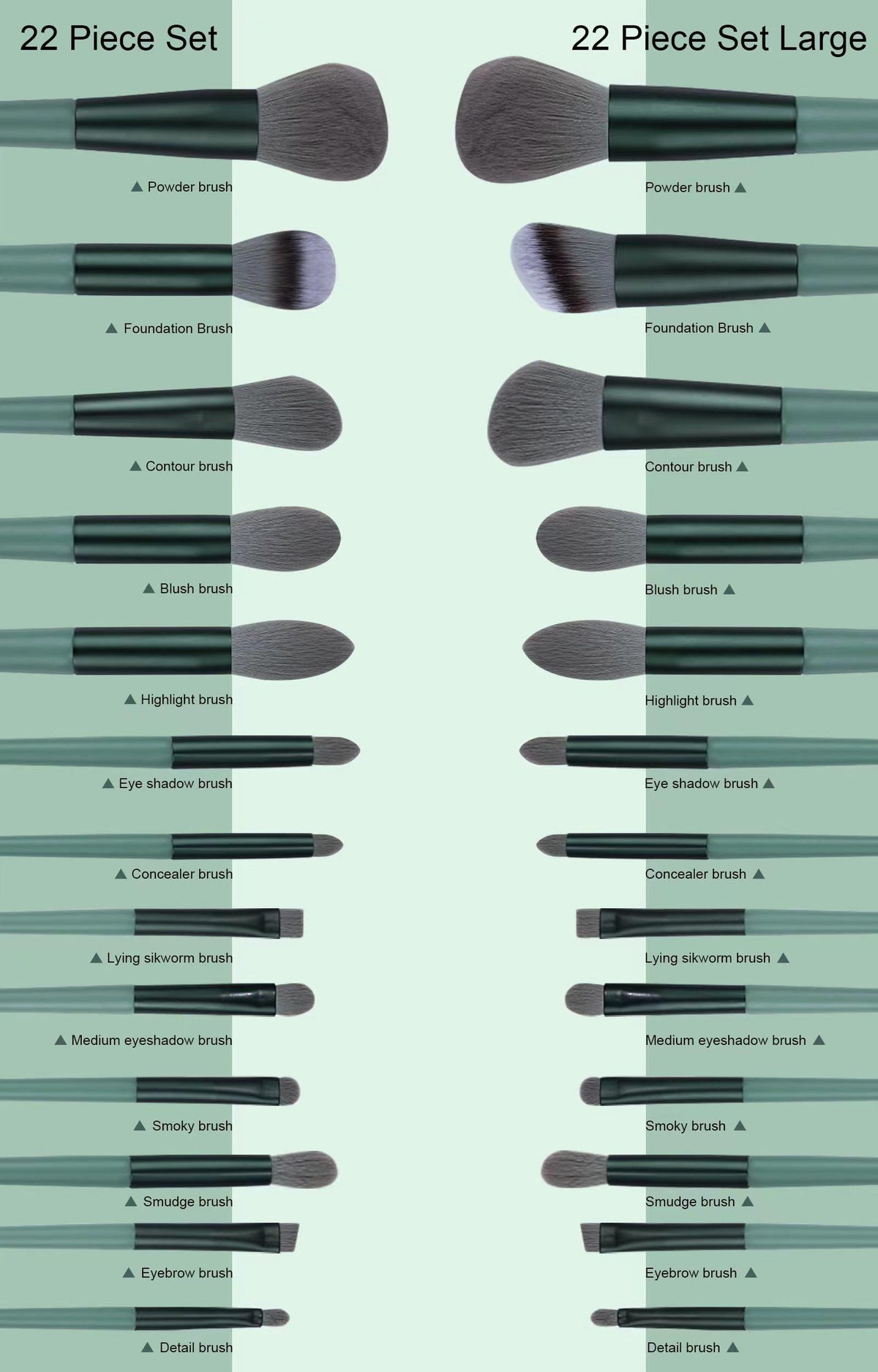 Koccido silicone applicators and sponge eggs for hygienic cream application