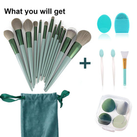 Koccido open travel bag holding brushes and tools for organized portability