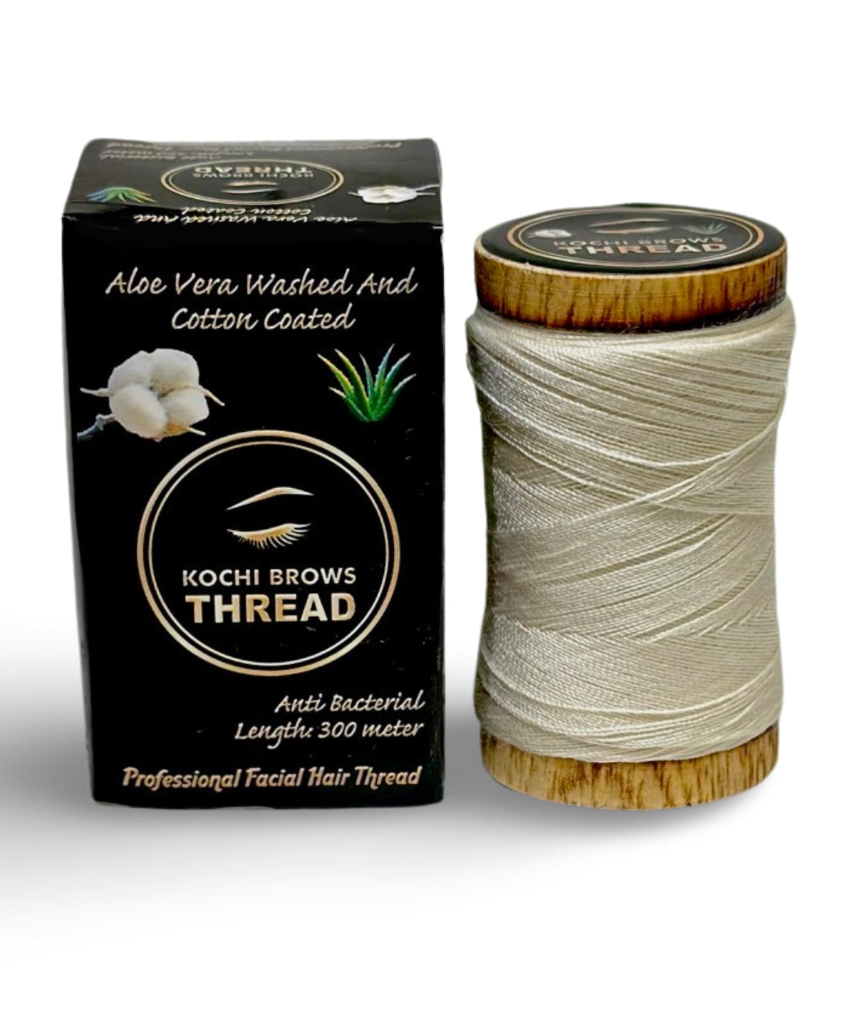 Kochi co front packaging showing organic cotton thread and benefits