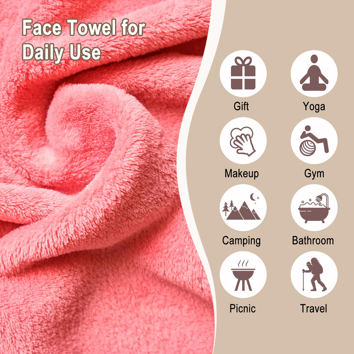 KODAMO wet cloth gently removing mascara demonstrating safe eye-area cleansing