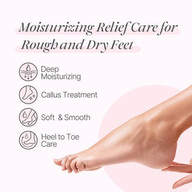 Koelf foot mask being worn during at-home spa for relaxing hydration
