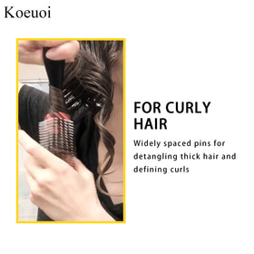 Koeuoi rubber pad detail reducing static for smoother styling