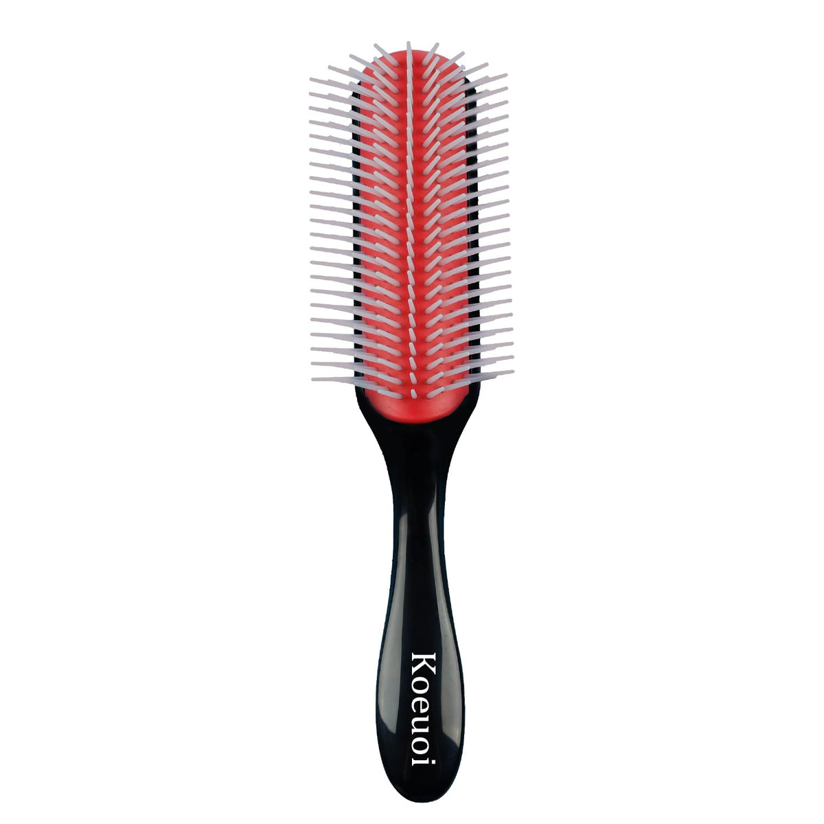 Koeuoi front view of 9-row brush showing shape and size benefit