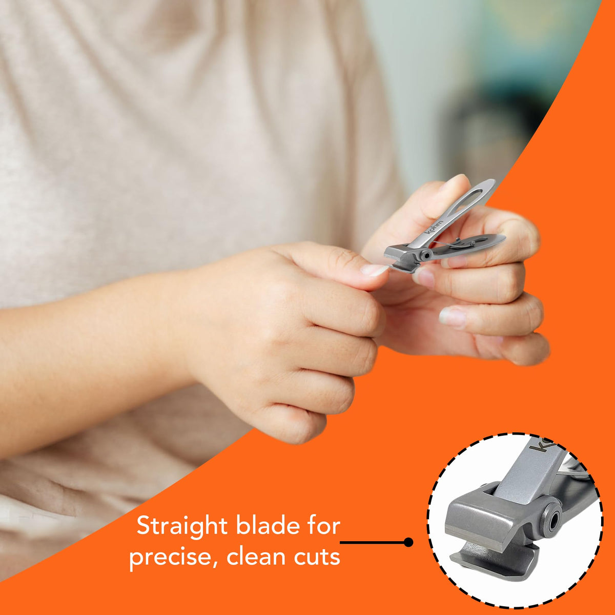 KOHM next to a ruler for scale to show compact size and portability