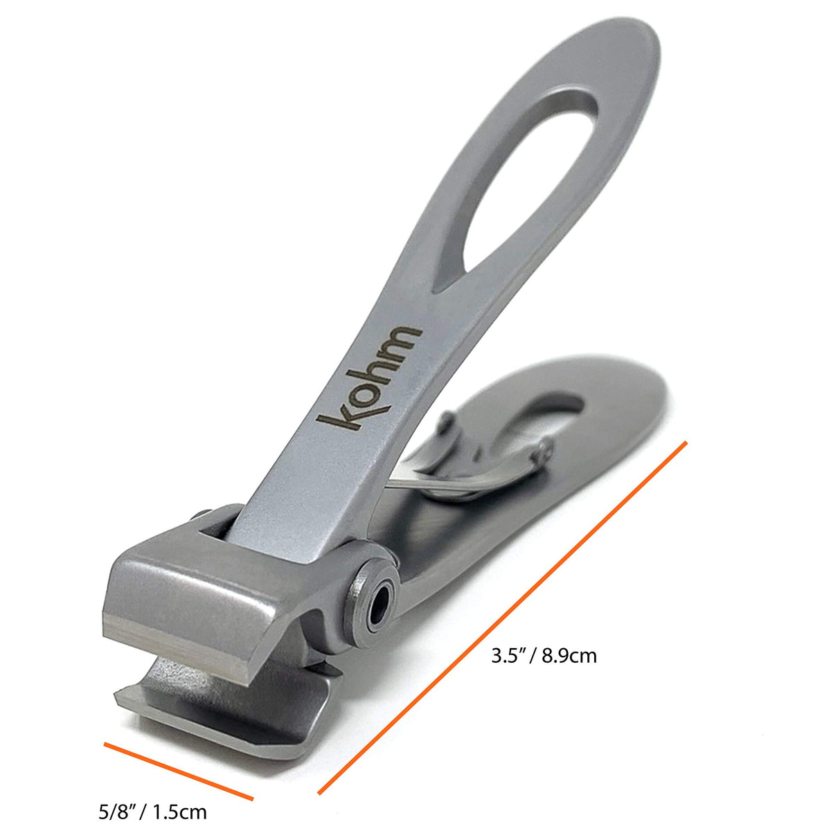 KOHM stainless steel blade detail demonstrating sharpness for precise cuts