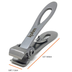 KOHM stainless steel blade detail demonstrating sharpness for precise cuts