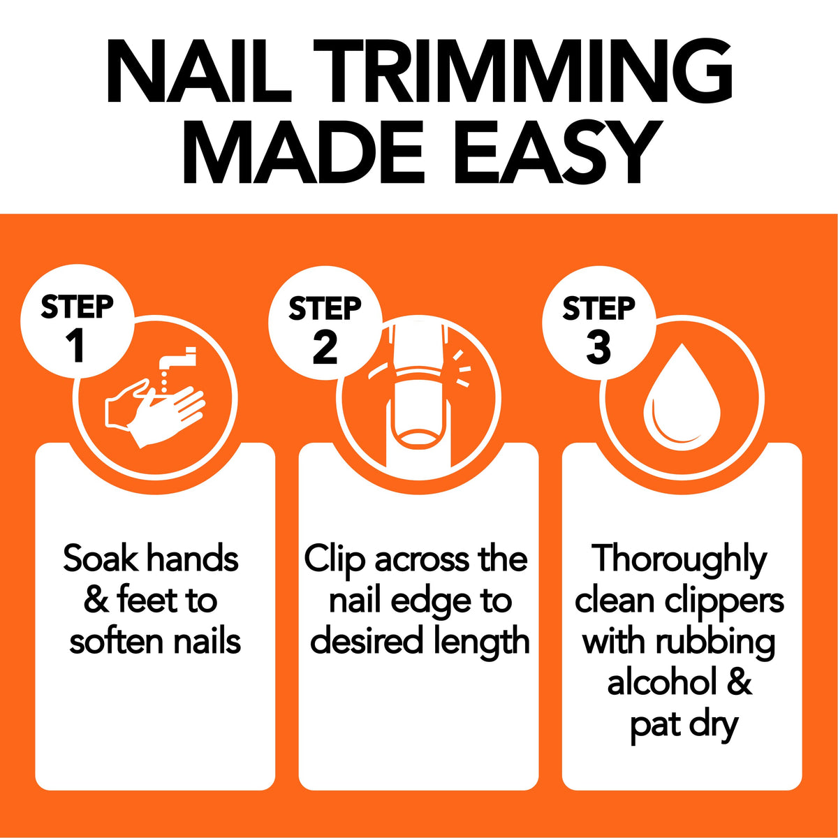 KOHM cutting a thick toenail showing effective, safe trimming action