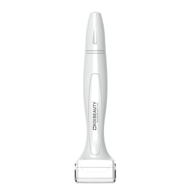 Koi Beauty front view of white derma stamp showing ergonomic handle and head benefit precision