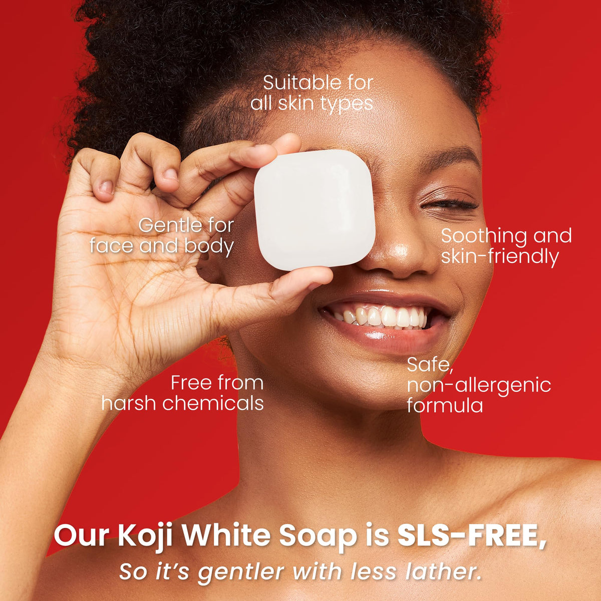 Koji White bar in hand for size and scale, easy travel-friendly