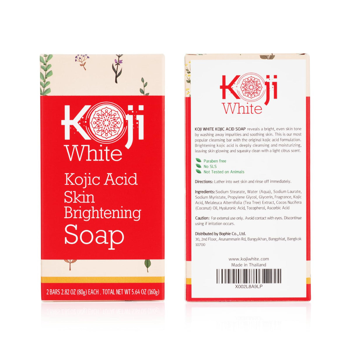 Koji White citrus and tea tree visual suggesting light refreshing scent