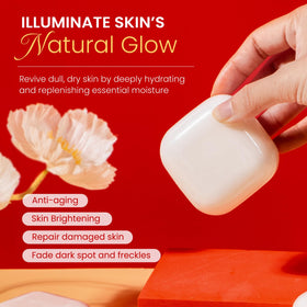 Koji White soap lather in hand demonstrating gentle foaming