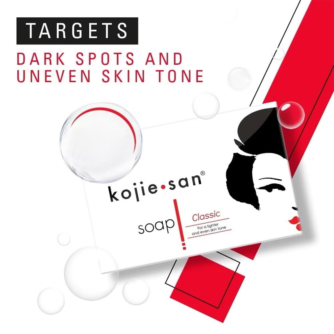 Kojie San product label close-up showing natural ingredient transparency