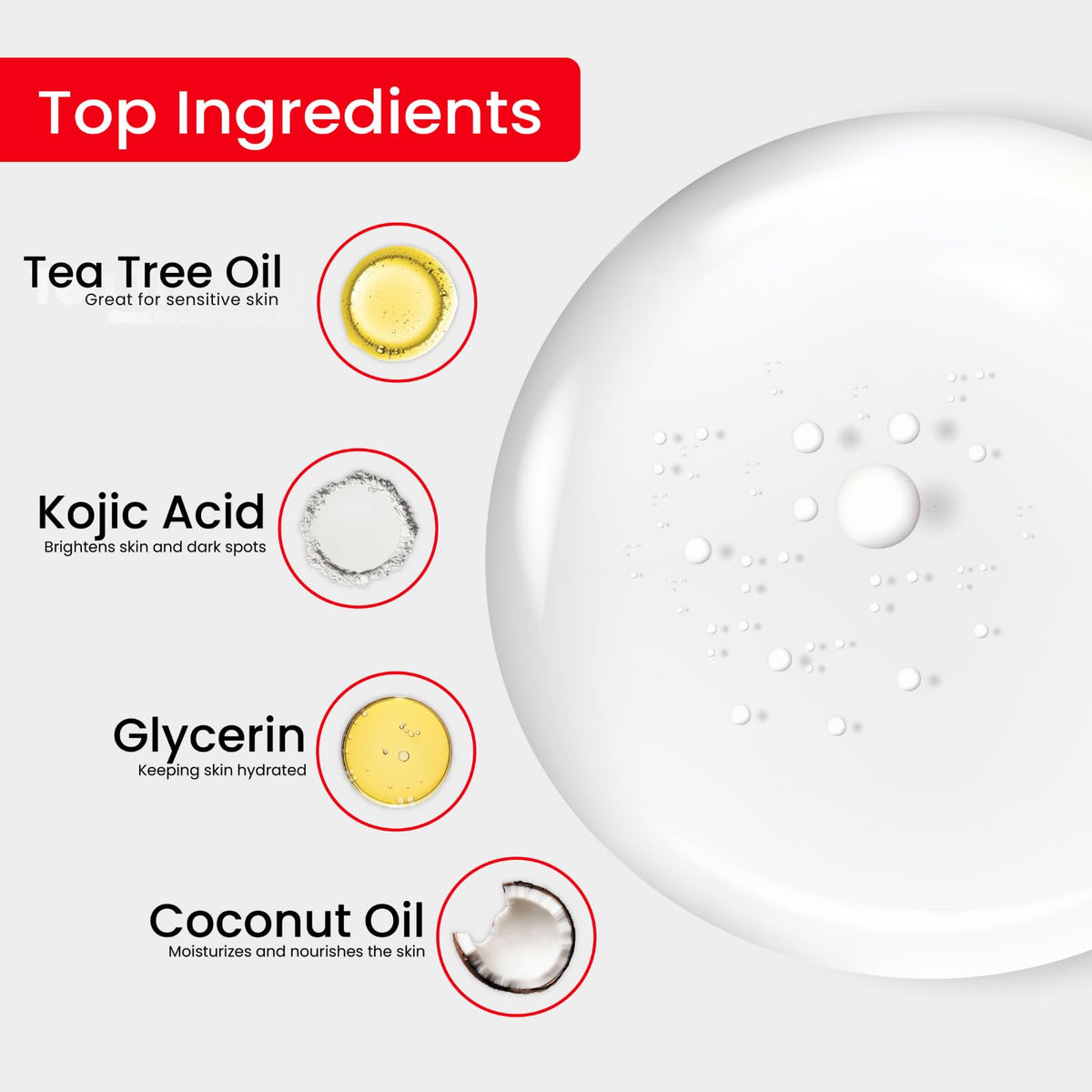 Kojie San dense foam produced for gentle exfoliation and even application