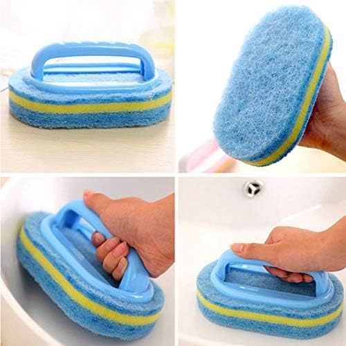 KOKSI bristles detail highlighting stiff blue sponge for tough scrubbing