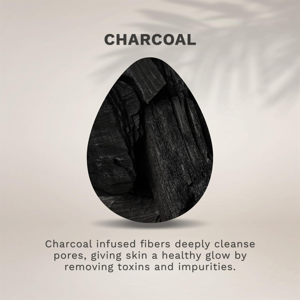 KOL pad in use wiping off foundation and mascara to speed makeup removal without harsh rubbing