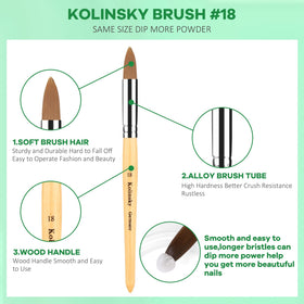 Kolqkee application in hand depicting brush technique for strong nail extensions