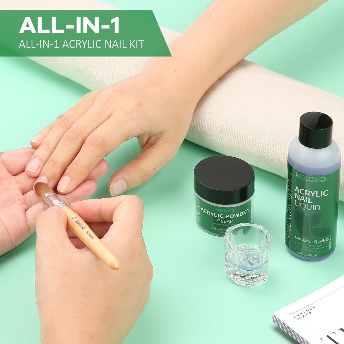 Kolqkee finished nails lifestyle image showing salon-quality durable results