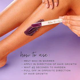 KoluaWax being applied to bikini area showing precise coverage and reduced irritation