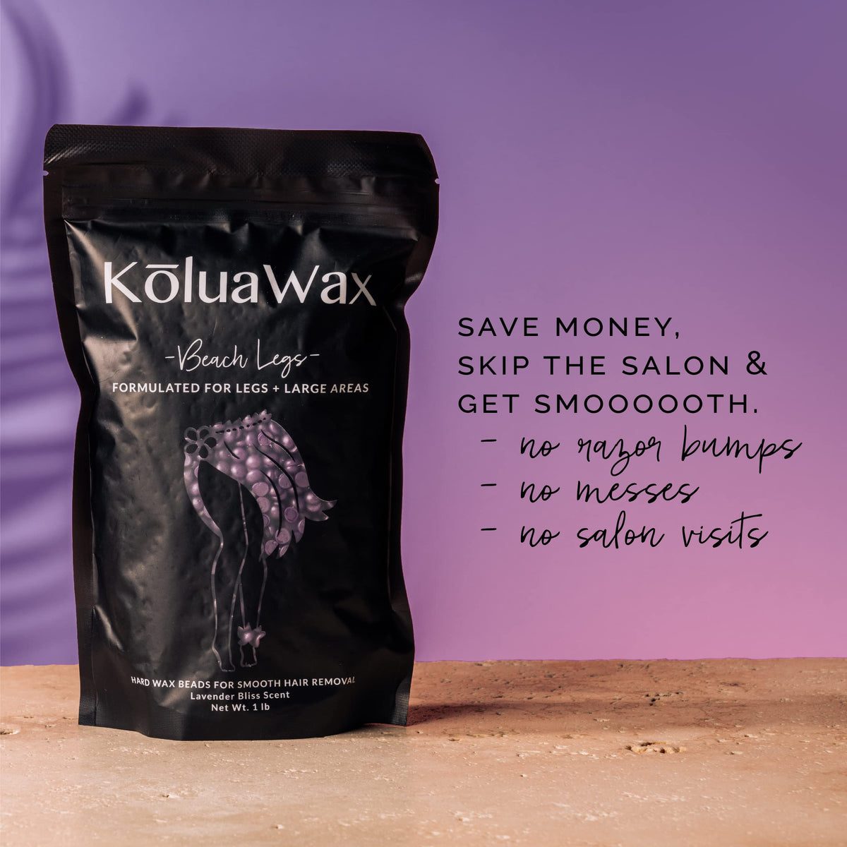 KoluaWax applicator sticks next to beads showing kit contents and size reference