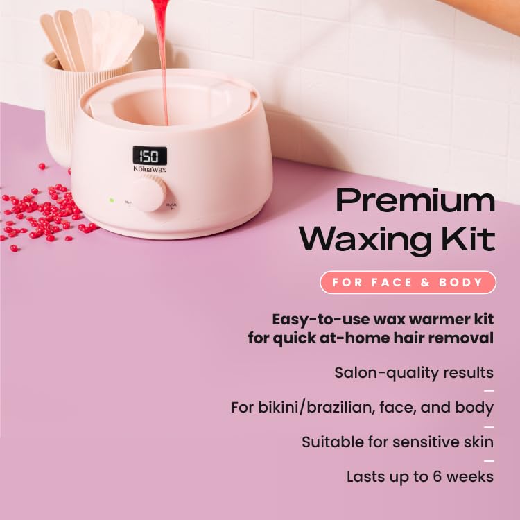 KoluaWax digital wax warmer with temperature display for safety