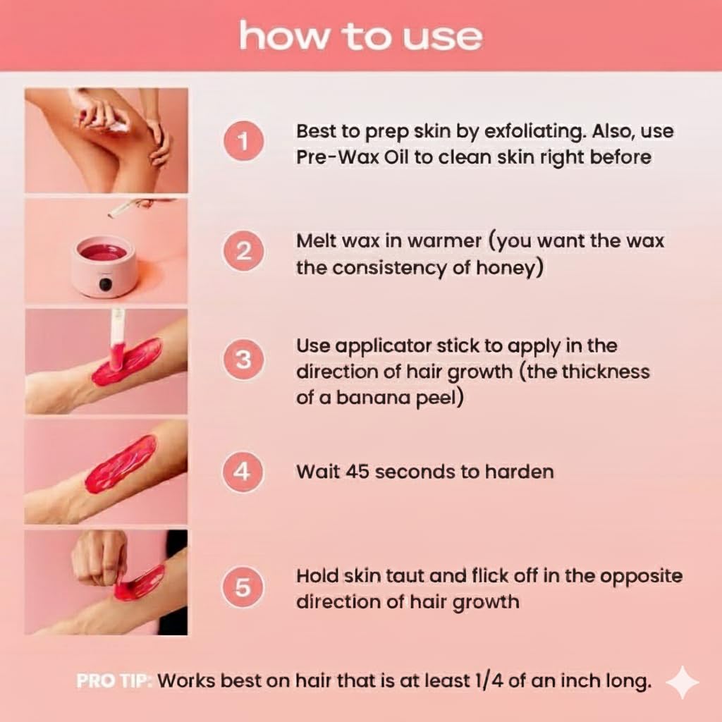 KoluaWax in-use leg waxing demonstrating smooth results at home