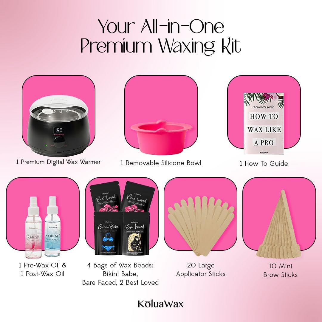 KoluaWax silicone wax pot close-up highlighting non-stick surface for easy cleanup