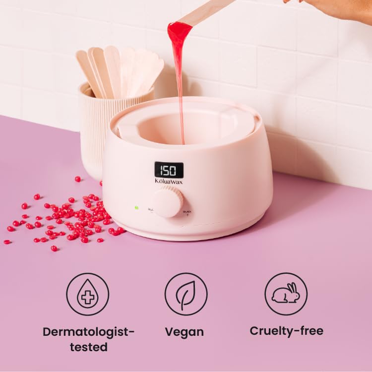 KoluaWax removable silicone pot detail for easy non-stick cleanup