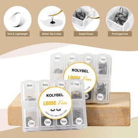 Kolybel tray with mixed 8–15mm lengths for flexible lash mapping