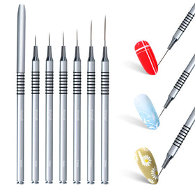 Komall close-up of soft nylon bristles demonstrating fine tip control for detailed designs