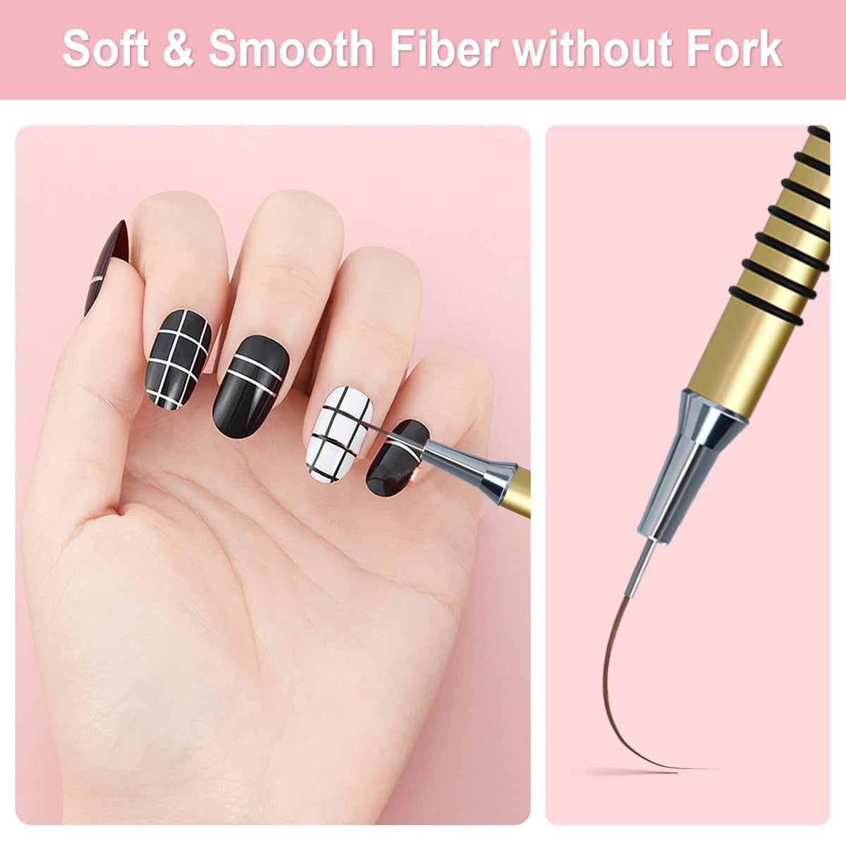 Komall brushes in hand scale showing comfortable length and grip