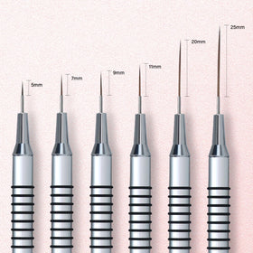 Komall brush being rinsed after use illustrating easy cleaning and longer brush life