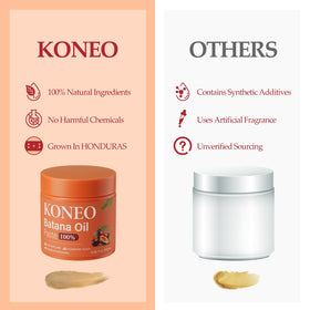 KONEO being applied along hair strands to reduce breakage and add shine