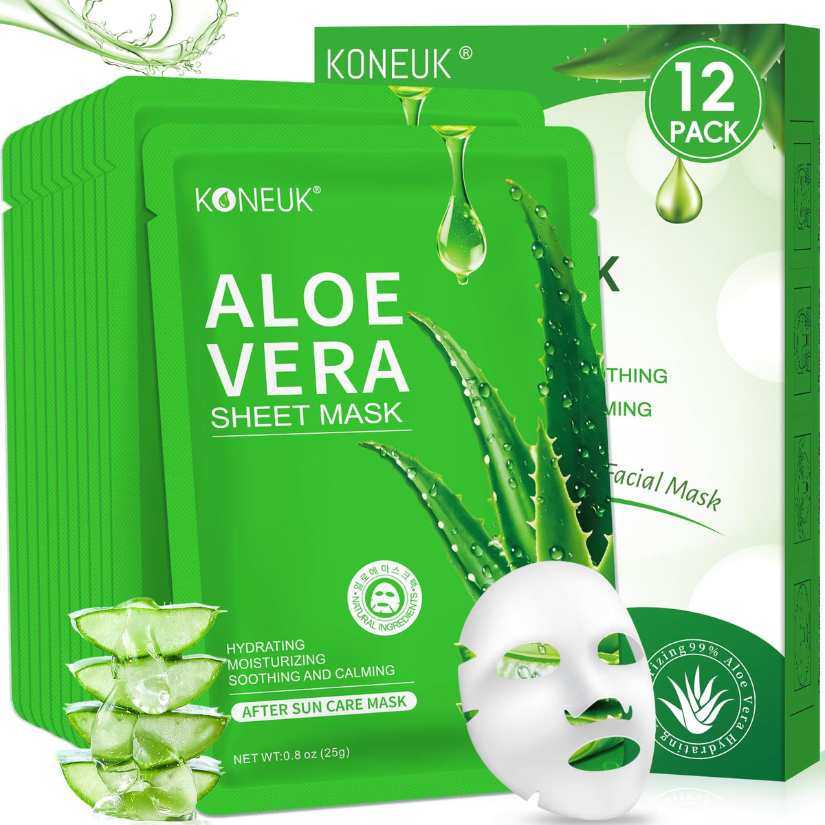 KONEUK front packaging showing 12-pack and product details, convenient bulk gift