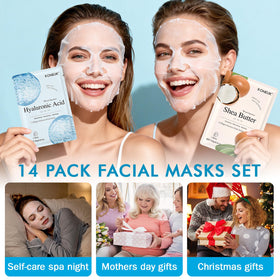 KONEUK gift bundle styled on table conveying spa-like self-care present