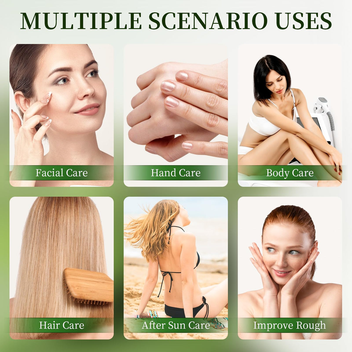 KONEUK smoothing gel applied to hair ends to reduce frizz and add shine