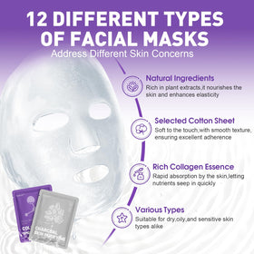KONEUK close-up of an individual sheet mask highlighting material and ease
