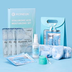 KONEUK lifestyle bathroom setup suggesting relaxing self-care routine