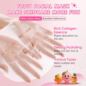 KONEUK close-up of sheet mask texture highlighting soft cotton and serum absorption