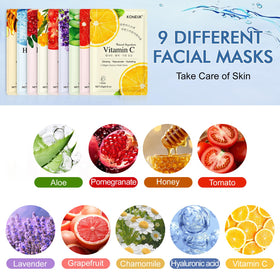 KONEUK sheet mask on a model's face demonstrating even coverage and comfort