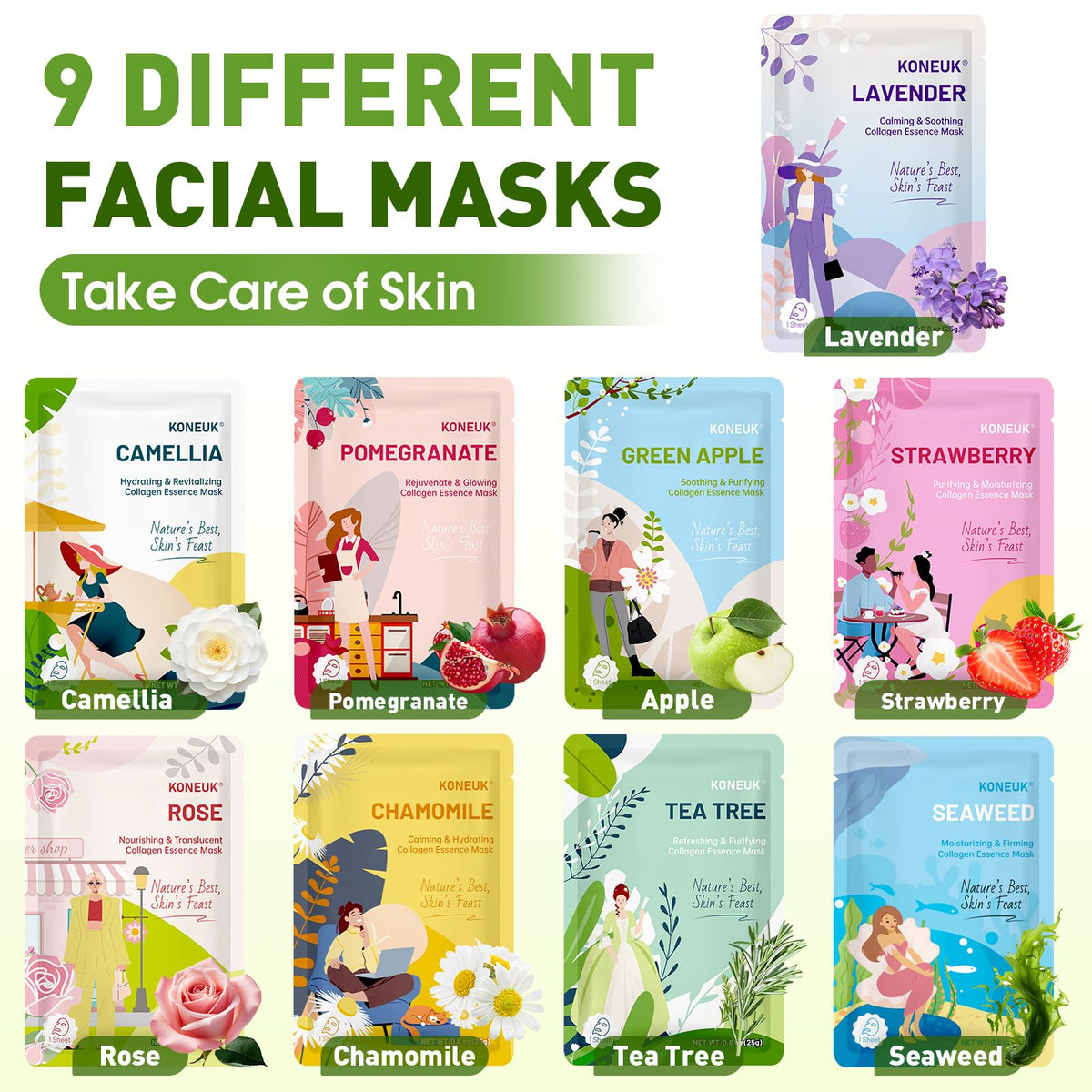 KONEUK mask on face in use demonstrating comfortable fit and calm
