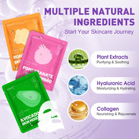 KONEUK visible mask texture with essence drop showing hydration boost