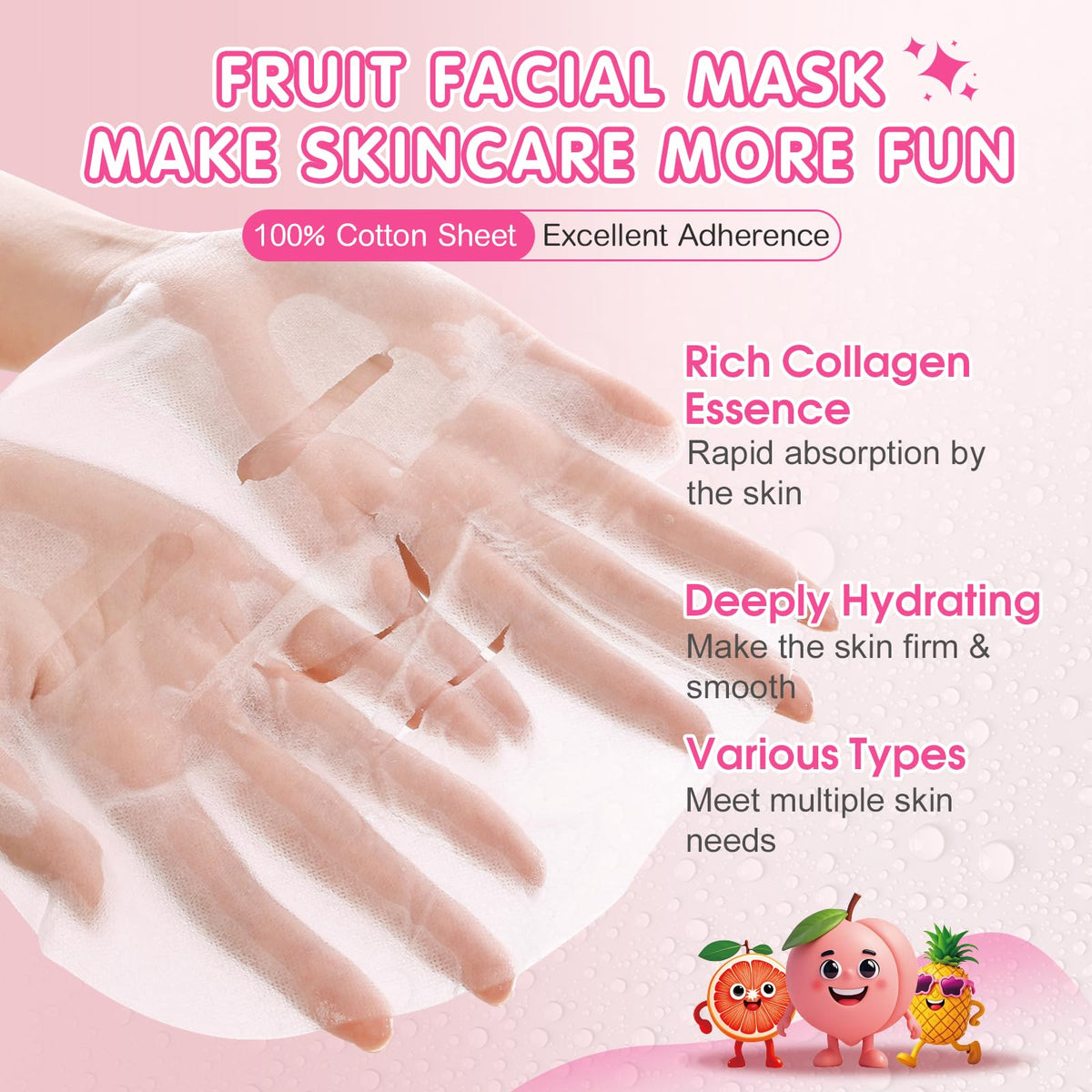 KONEUK spread of all fruit mask designs encouraging playful skincare