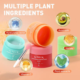 KONEUK mint flavor applied on lips demonstrating cooling hydration